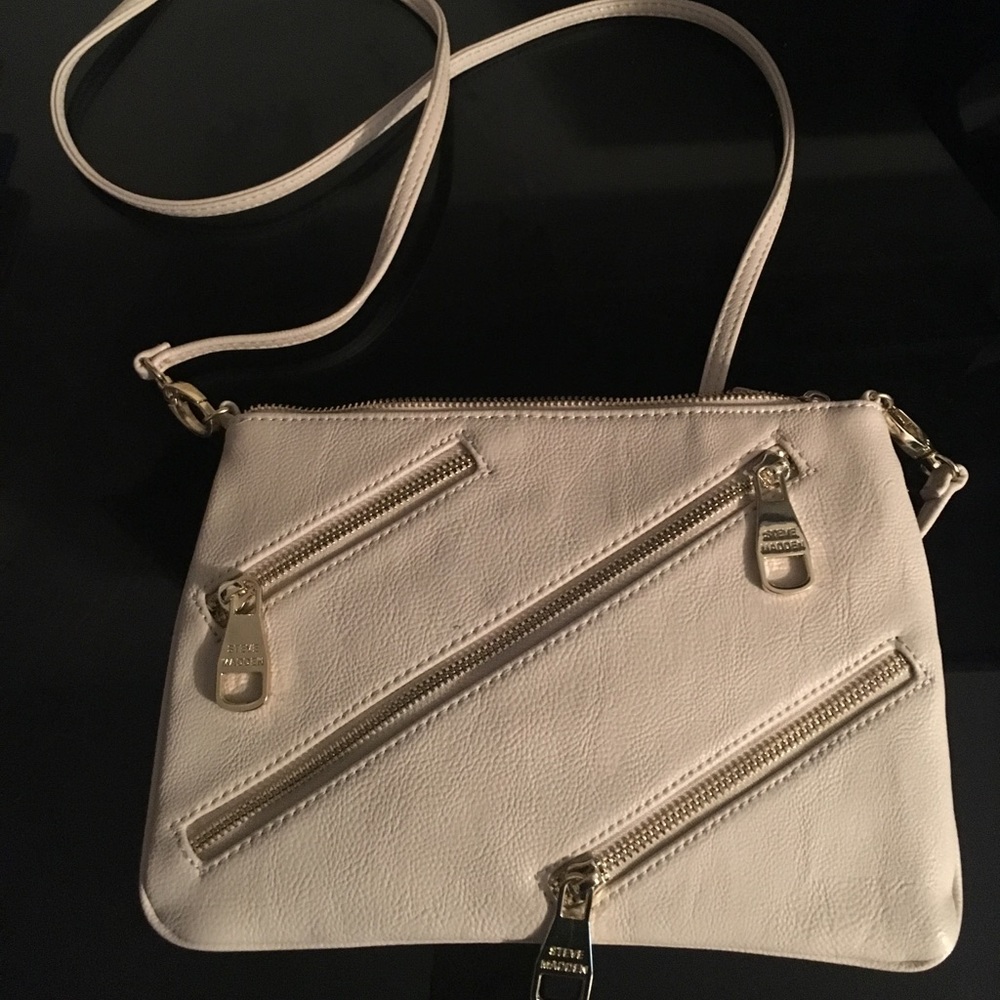 NWOT Steve Madden tan clutch/crossbody purse
